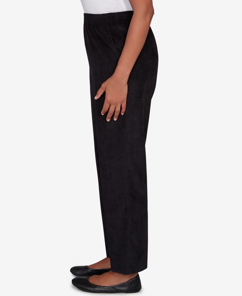 Petite Corduroy Elastic Waistband Pants