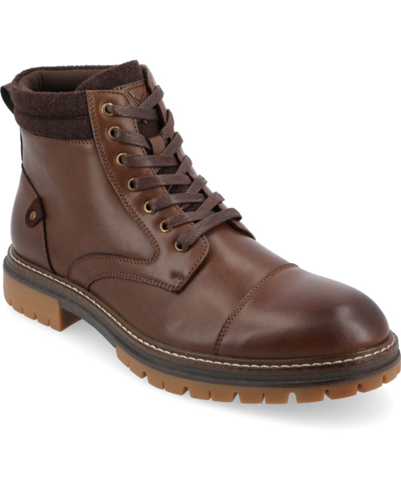 Men's Fegan Tru Comfort Foam Cap Toe Lace-Up Ankle Boots