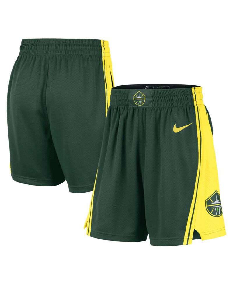 Women's Green Seattle Storm On-Court Victory Performance Shorts