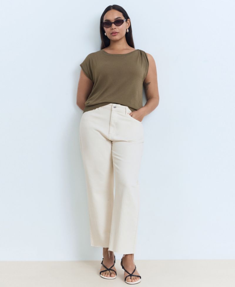 Women's Metallic Detail Fine-Knit Sweater