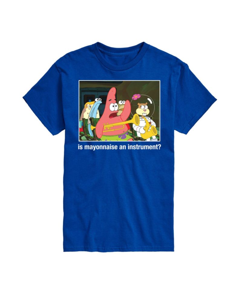 Men's SpongeBob SquarePants Is Mayonnaise an Instrument Short Sleeve T-Shirt