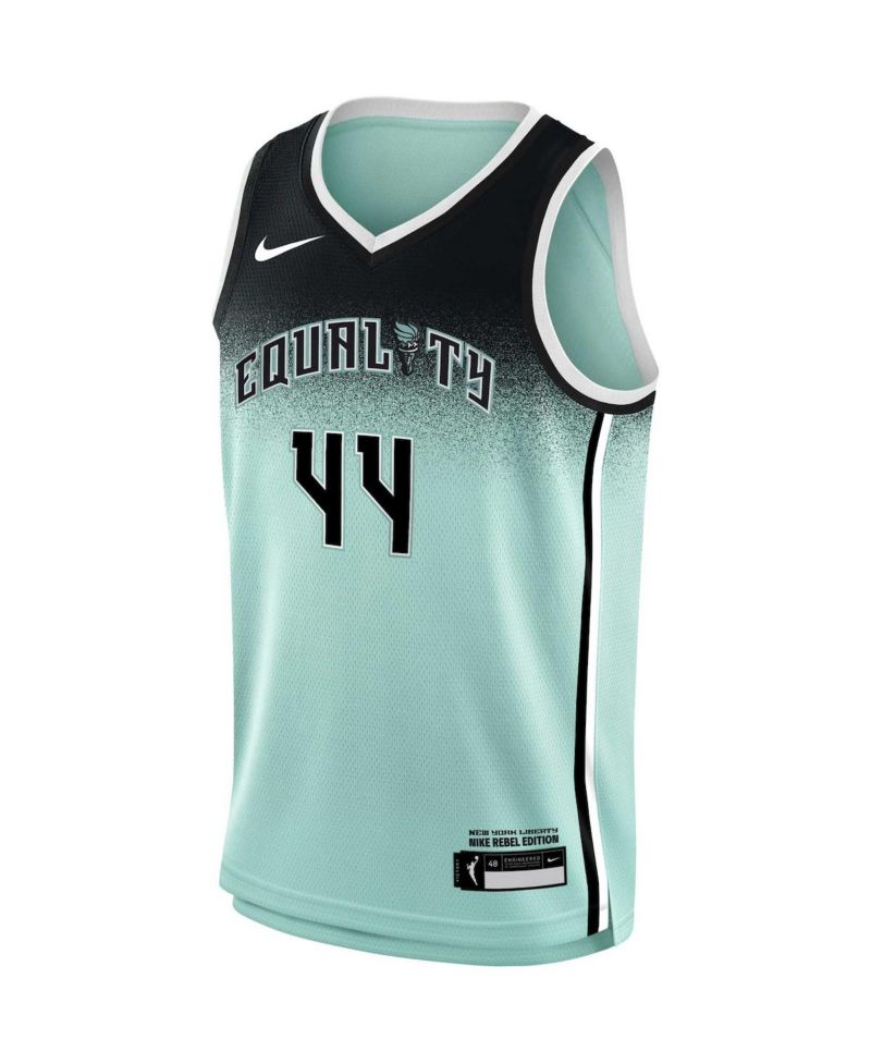 Big Boys and Girls Betnijah Laney Mint New York Liberty 2023 Rebel Edition Victory Player Jersey