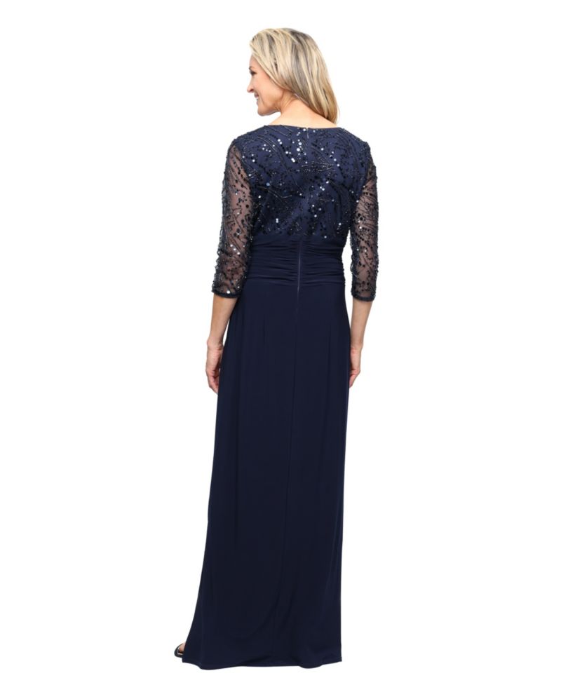 Women's Empire-Waist Matte Jersey Gown