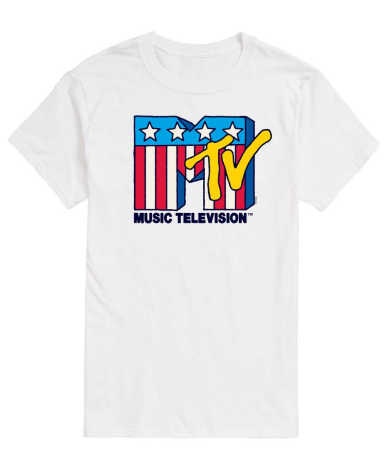 Men's MTV USA Flag Short-Sleeve Graphic T-Shirt