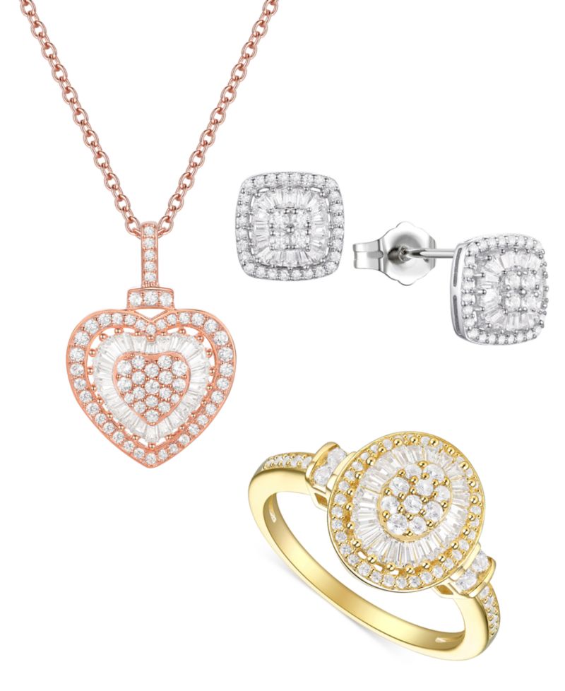 Diamond Heart Cluster Ring (1/2 ct. t.w.) in 14k White , Yellow or Rose Gold