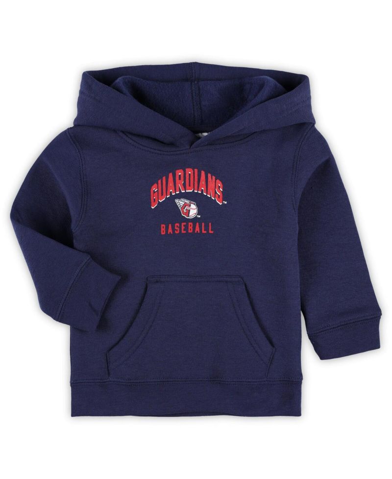 Baby Boys and Girls Navy/Heather Gray Cleveland Guardians Play by Play Pullover Hoodie and Pants