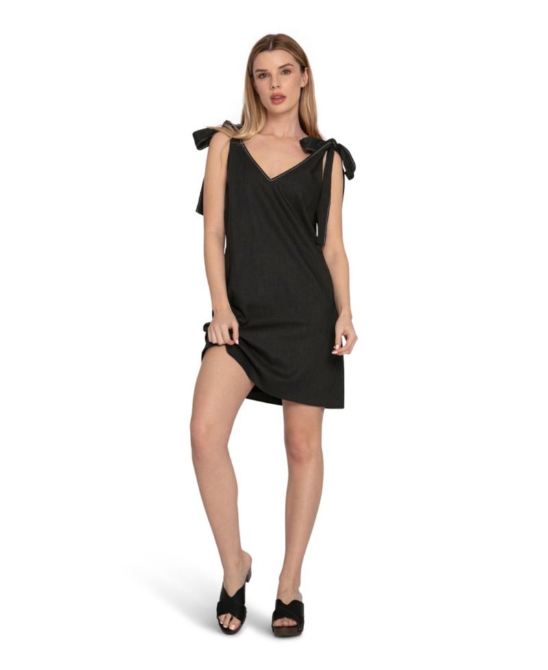 Women's Burning Love Tie Shoulder Mini Dress