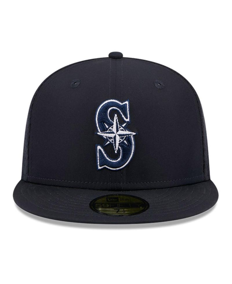 Men's Navy Seattle Mariners 2026 Batting Practice 59FIFTY Fitted Hat