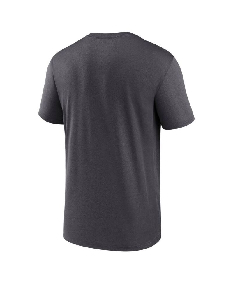 Men's Pewter Tampa Bay Buccaneers Primetime Legend Wordmark Performance T-Shirt