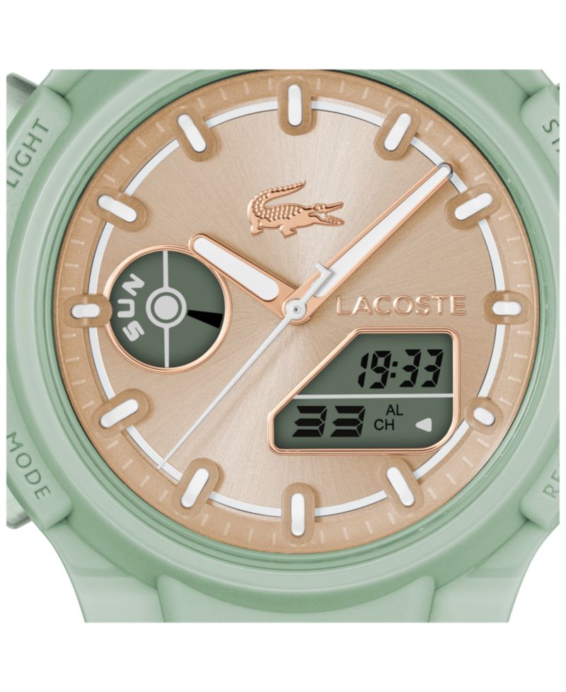 Women's LC33 Green Silicone Strap Watch, 40mm