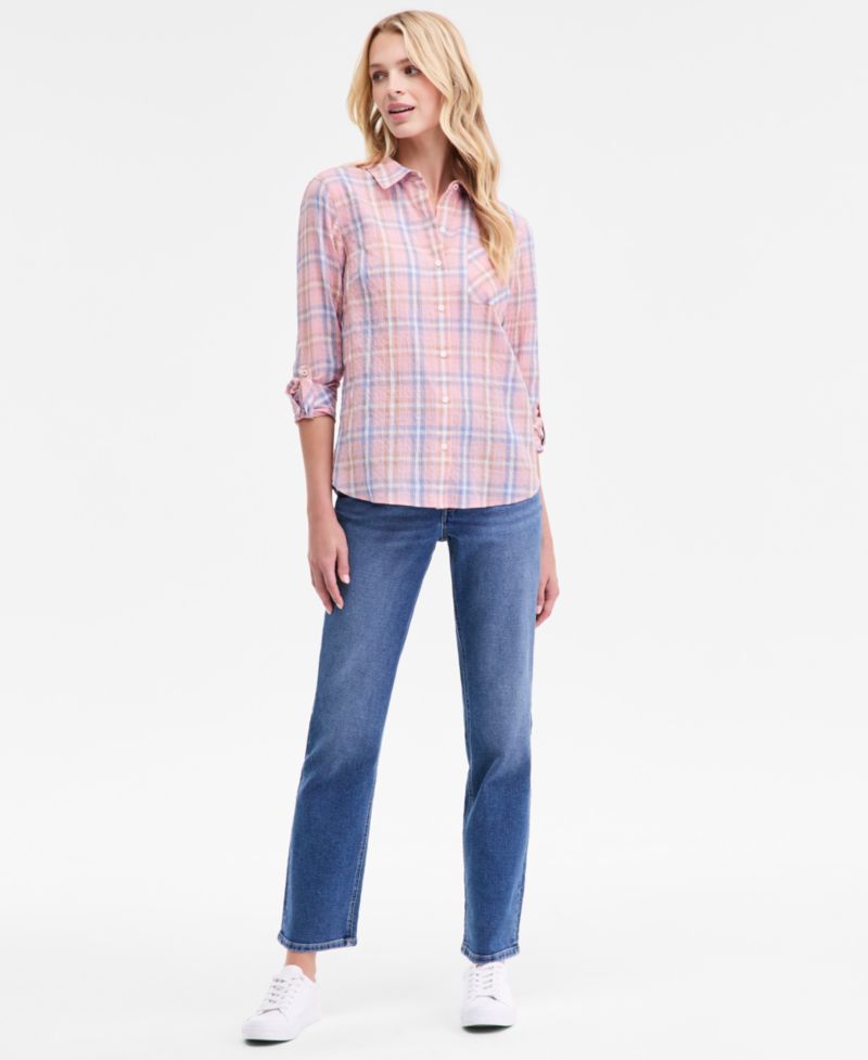Women's Mid-Rise Bay Straight Jeans
