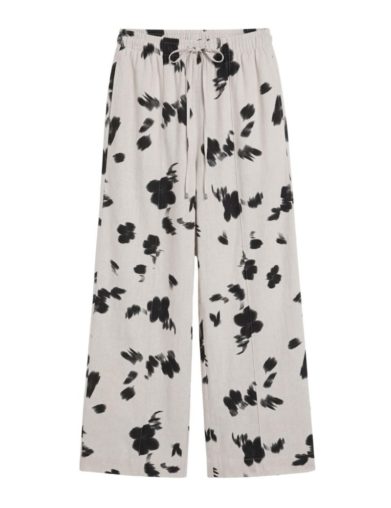 Women's Petunia Linen Blend Wide Leg Trousers