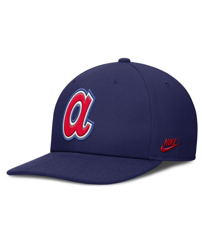 Men's Navy Atlanta Braves Pro Performance Snapback Hat