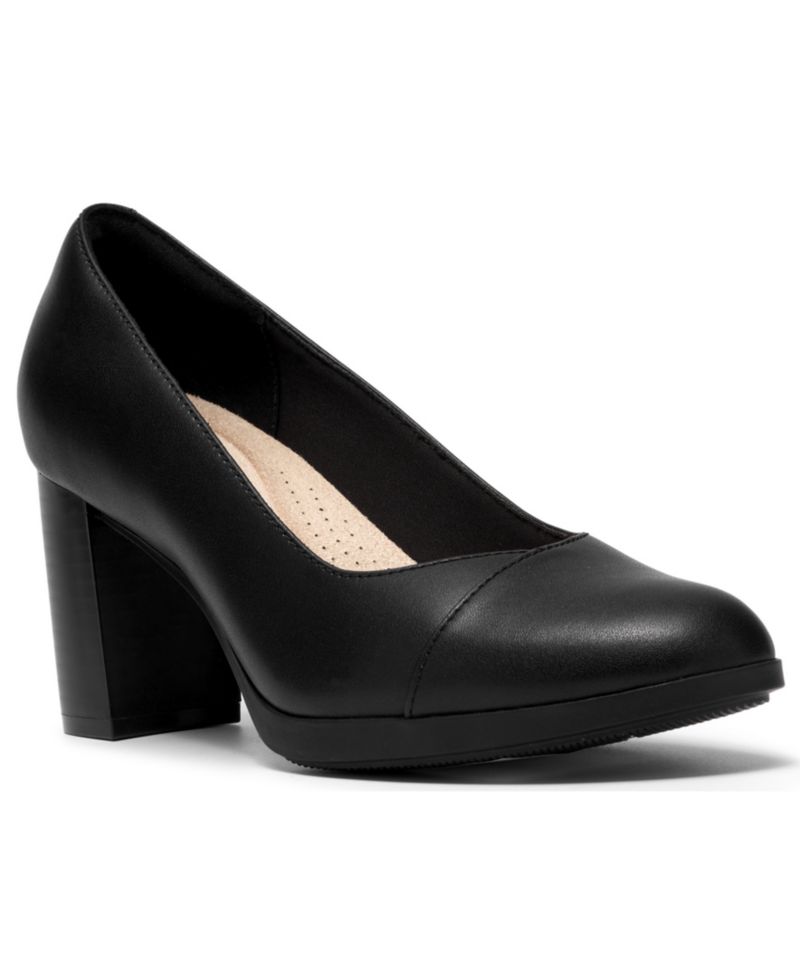 Women's Bayla Rae Block-Heel Round-Toe Comfort Pumps