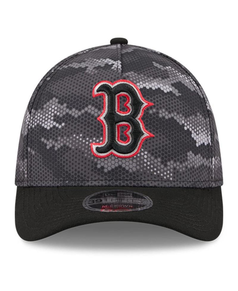 Men's Black Boston Red Sox Camo 39THIRTY A-Frame Flex Hat