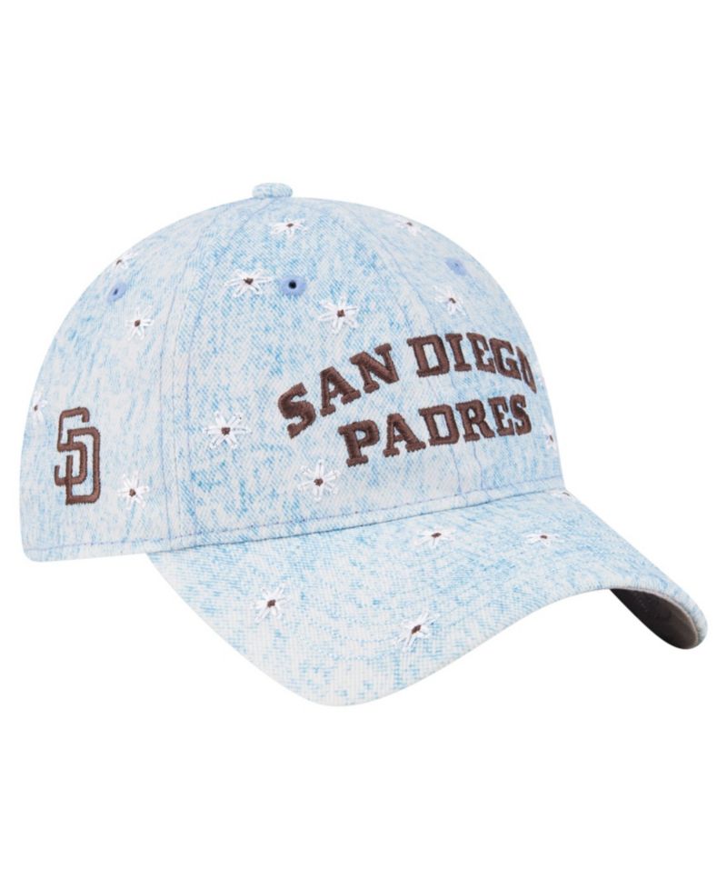 Women's Light Blue San Diego Padres Daisy All Over 9TWENTY Adjustable Hat