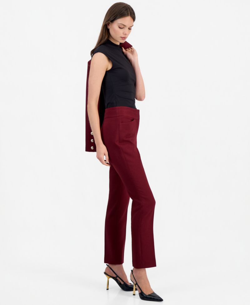 Petite Bell Bottom Bootcut High-Waisted Pants