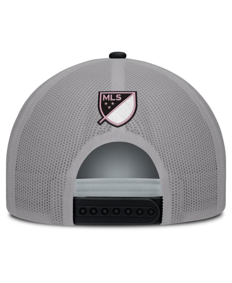Men's White Inter Miami CF On Deck A-Frame Trucker Adjustable Hat