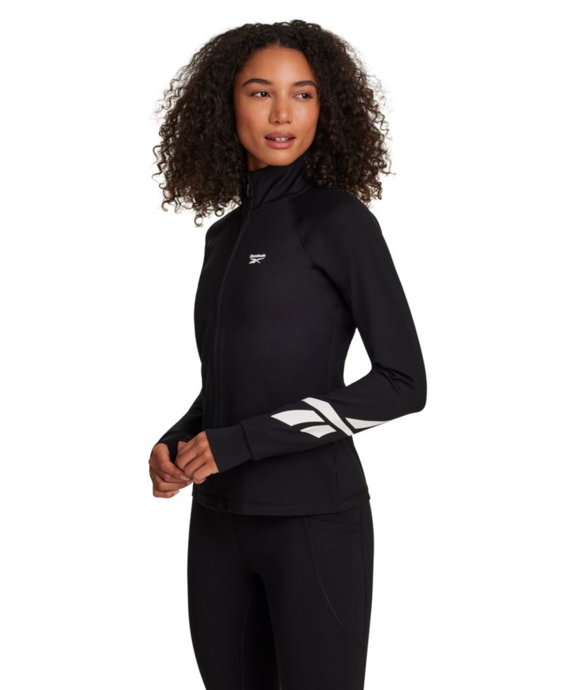 Women's Long-Sleeve Slim-Fit Zipper Jacket