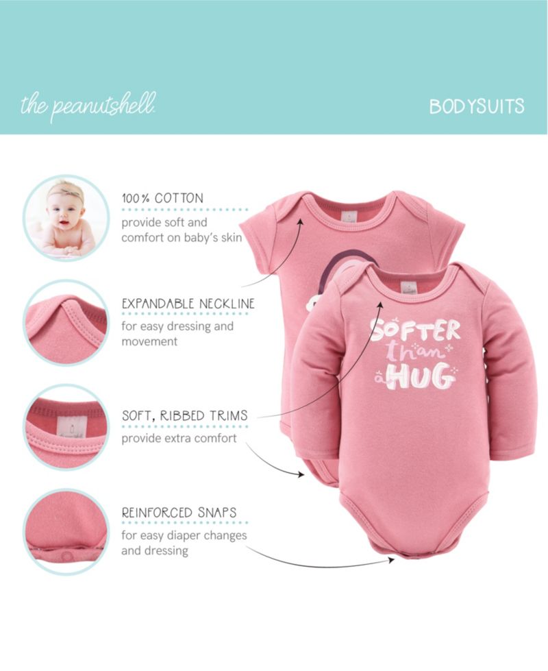 Baby Girls Newborn Shower Gift Set Layette Essentials, Pink