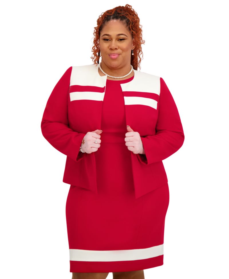 Women's Combo Yoke Long-Sleeve Jacket, Regular and Plus Size