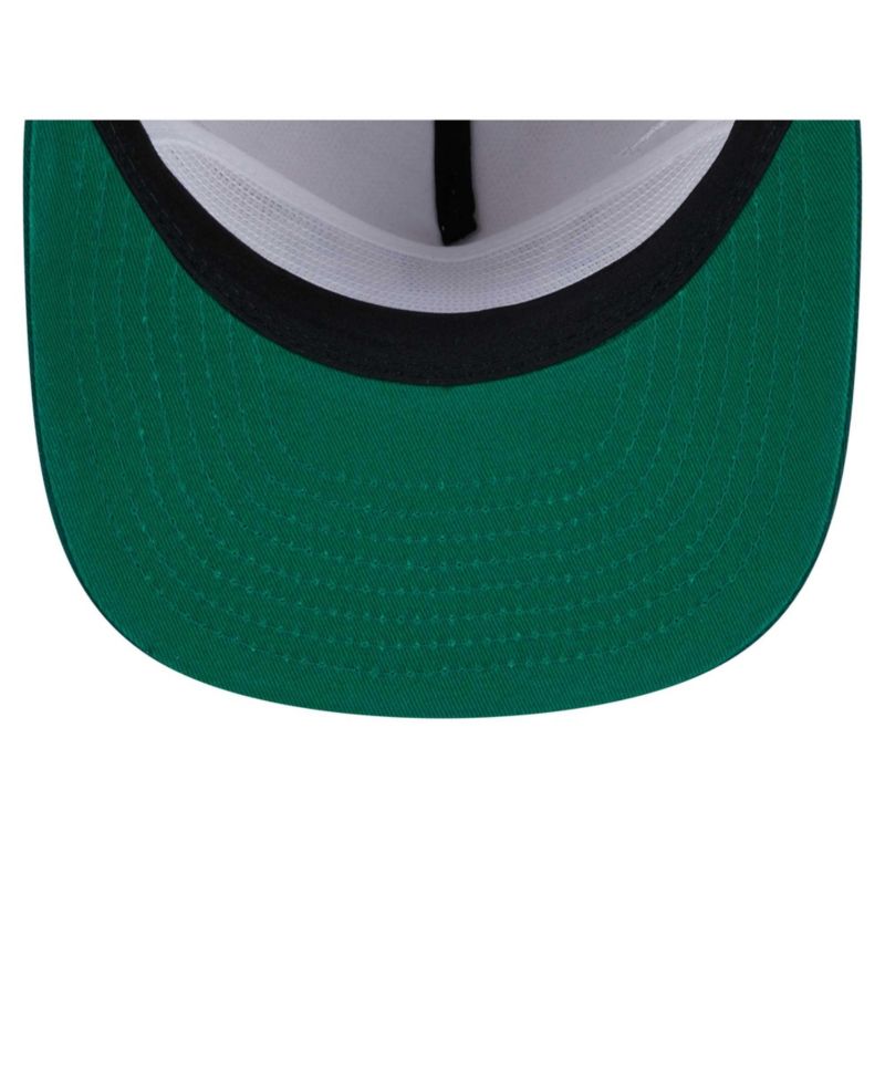 Men's Stone/Green New York Jets Athletic Golfer Snapback Hat