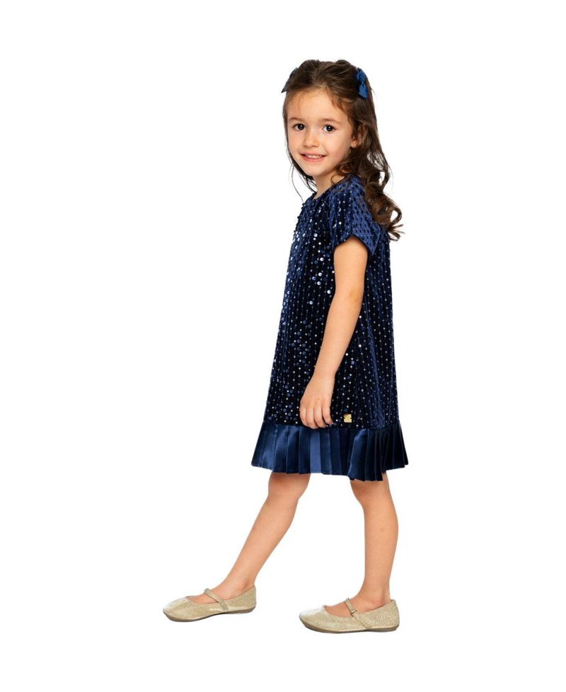 Girls (6-14) Short Sleeve A-Line Dress