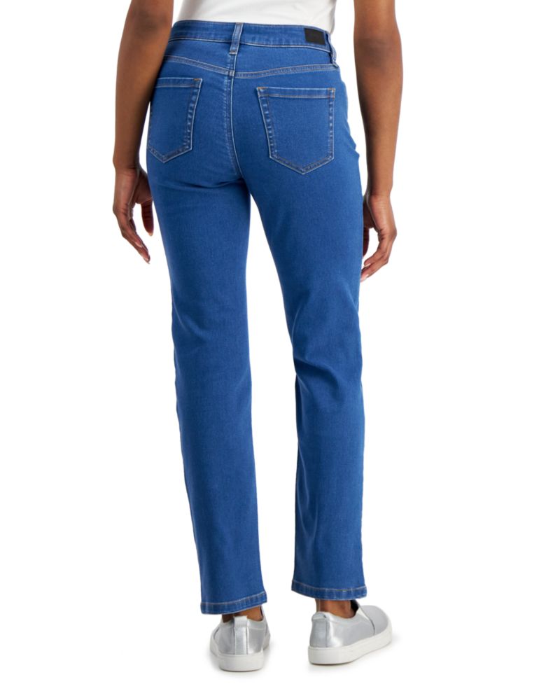 Women's Lexington Mid Rise Straight Leg Denim Jeans