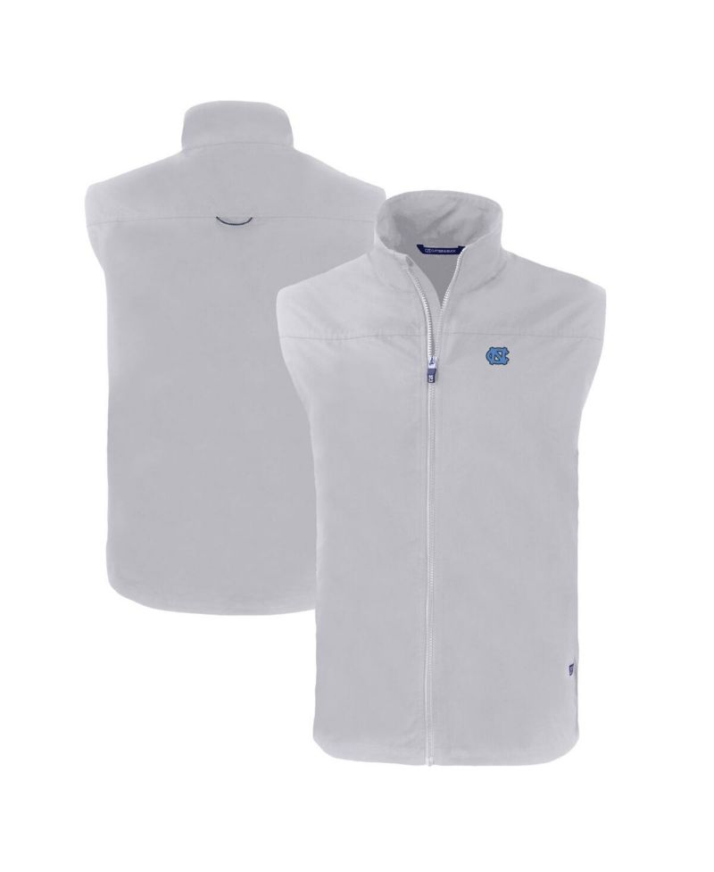 Men's Gray North Carolina Tar Heels Charter Eco Full-Zip Vest