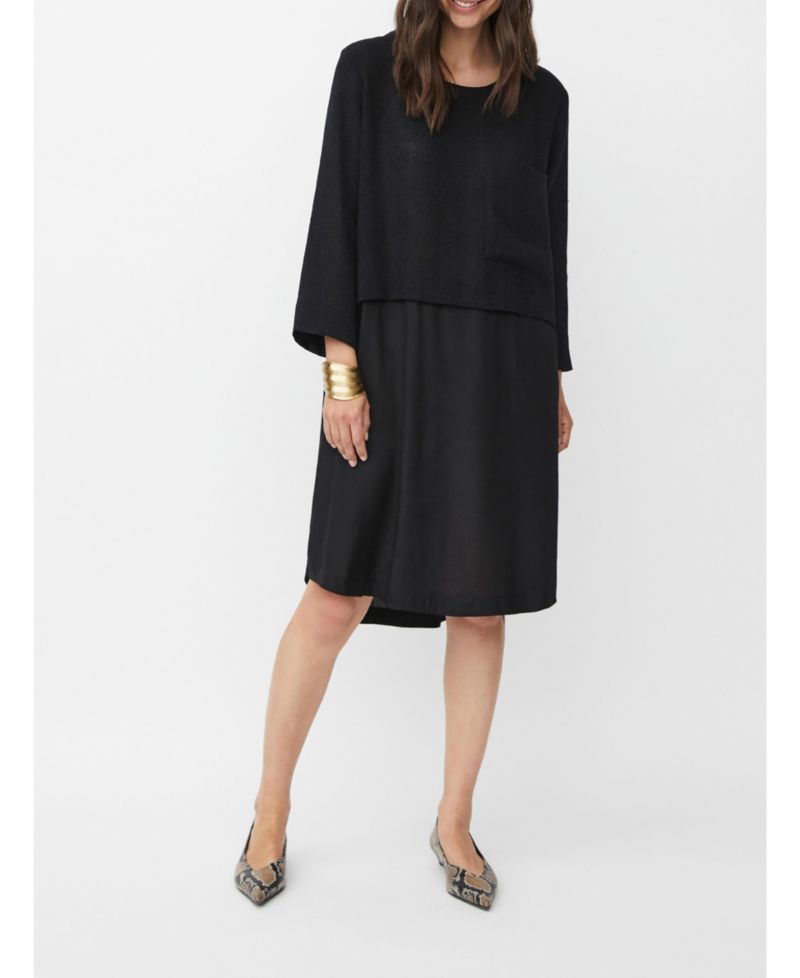 Women's MaNonah 3/4 Sleeve Layered Dress
