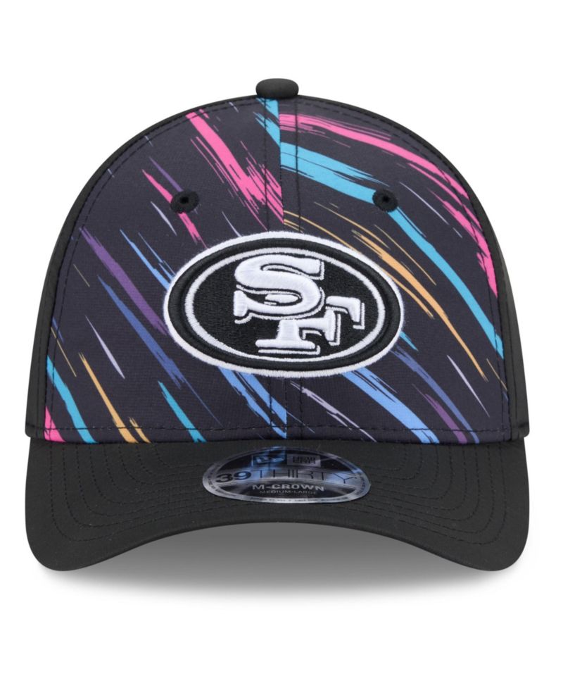 Men's Black San Francisco 49ers 2026 NFL Cruical Catch 39THIRTY M-Crown Stretch Hat