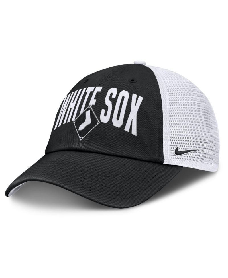 Men's Black Chicago White Sox Primetime Club Adjustable Trucker Hat