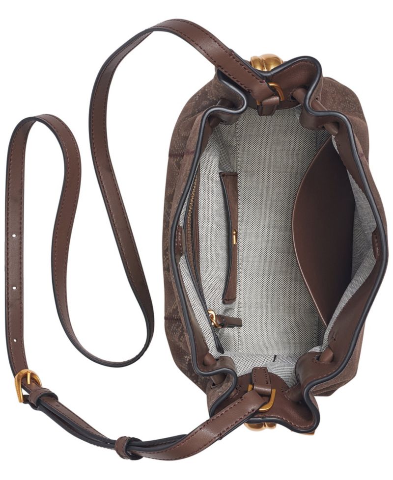 Cashmere Snake Embossed Suede Crossbody Bag