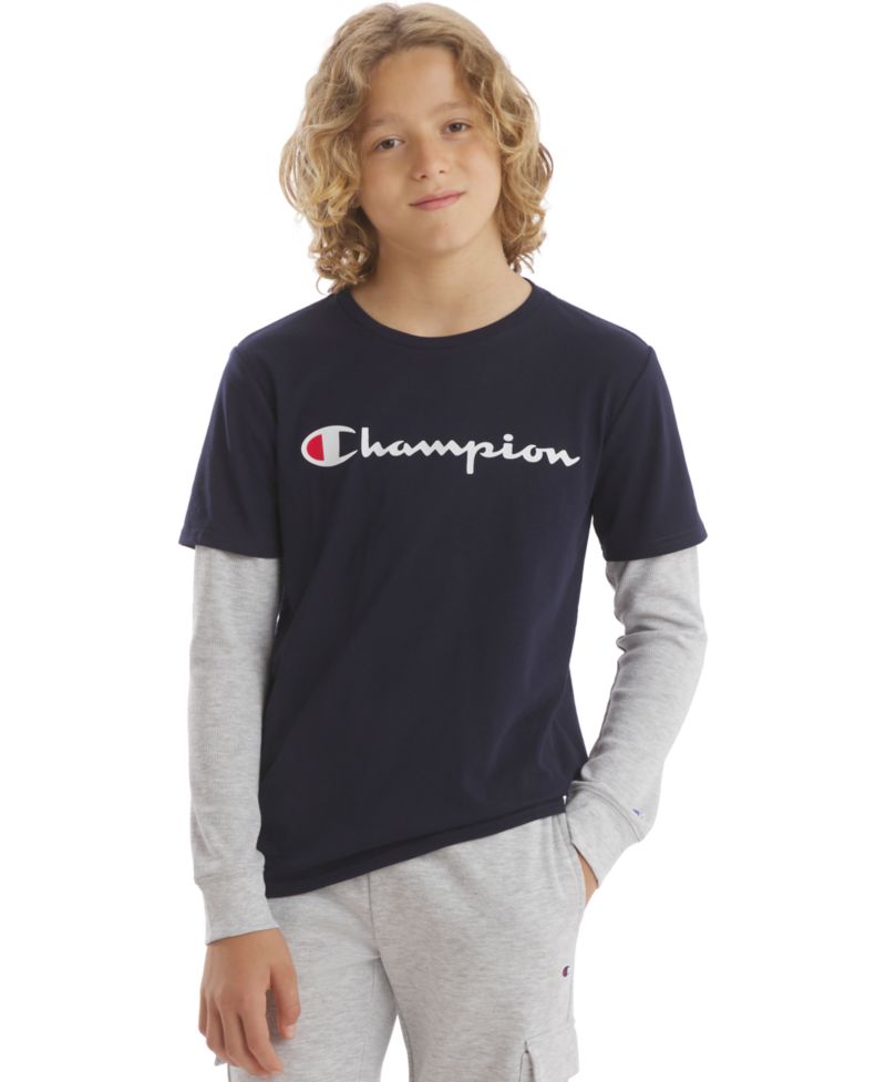 Boys' 8-20 Hangdown Long-Sleeve T-Shirt