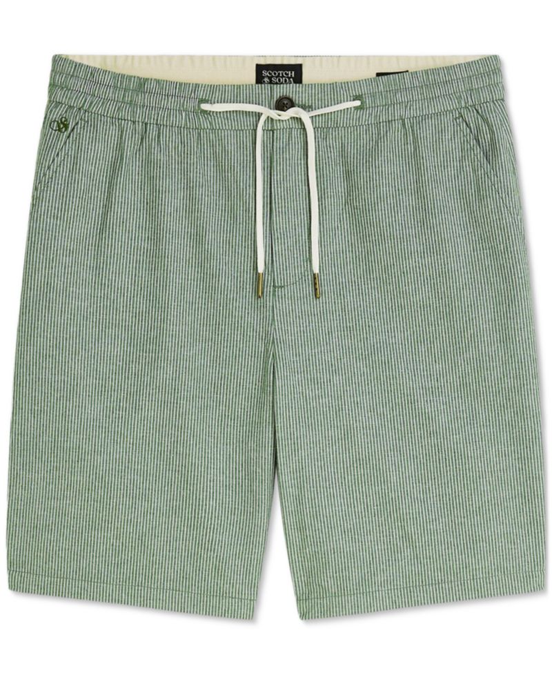 Men's Linen-Blend Bermuda Shorts