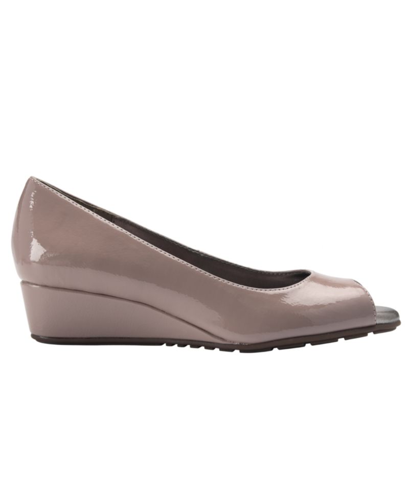 Women's Candra Low Wedge Peep Toe Dress Pumps