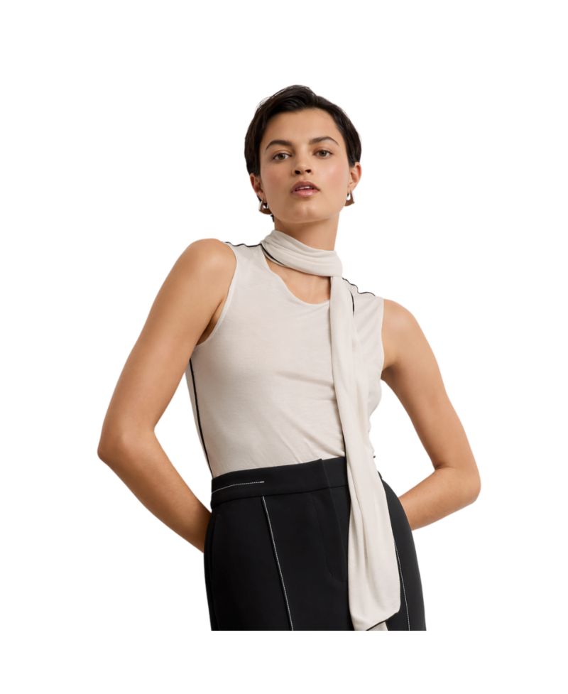 Women's Felicity Scarf Tank - Cloud Jersey