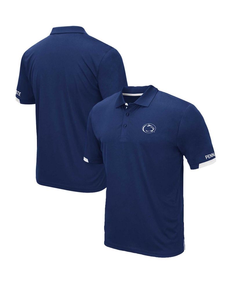 Men's Navy Penn State Nittany Lions Big and Tall Santry Polo Shirt