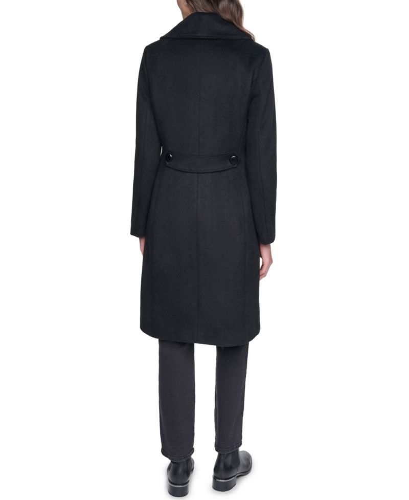 Women's Large-Collar Wool-Blend Coat