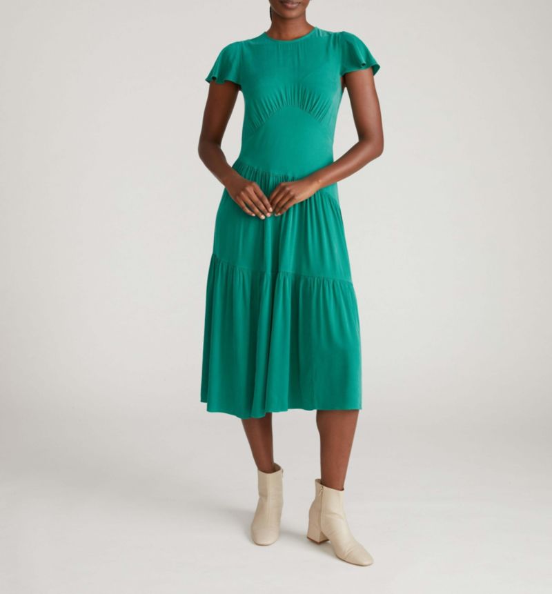 Plus Size Mariella Stretch Cupro Dress