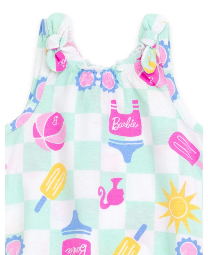 Baby Girls Sleeveless Bubble Romper