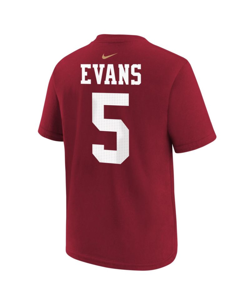 Big Boys and Girls San Francisco 49ers Mike Evans Name & Number Screen-Printed T-Shirt