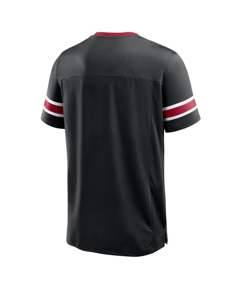 Men's Black Atlanta Falcons Hometown Premium Hashmark V-Neck T-Shirt
