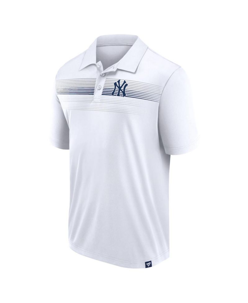 Men's White New York Yankees Big & Tall Victory For Us Interlock Polo Shirt