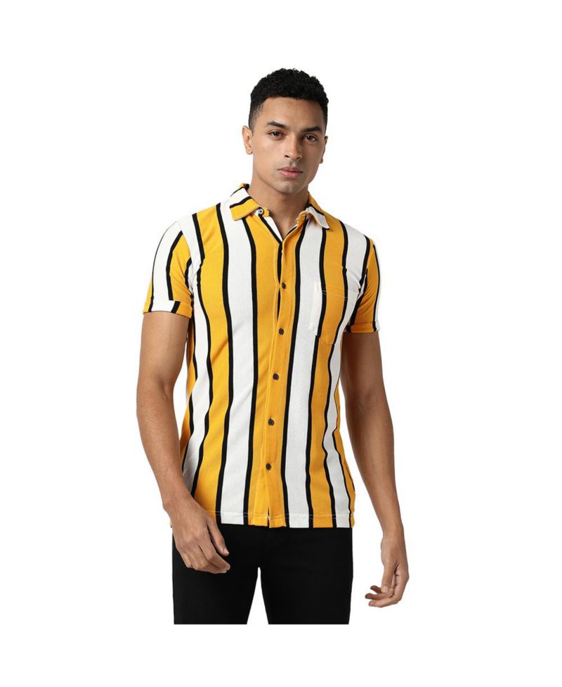 Men's Dramatic Striped Shirt