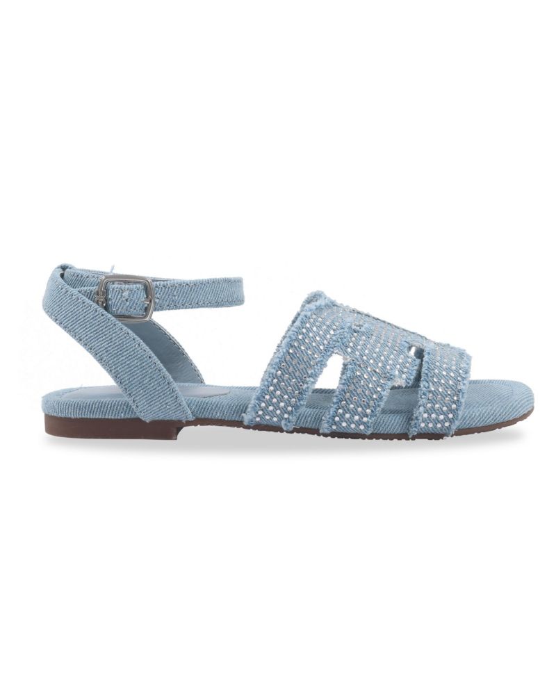 Little and Big Girls Bella Bay Denim Bay Sandals