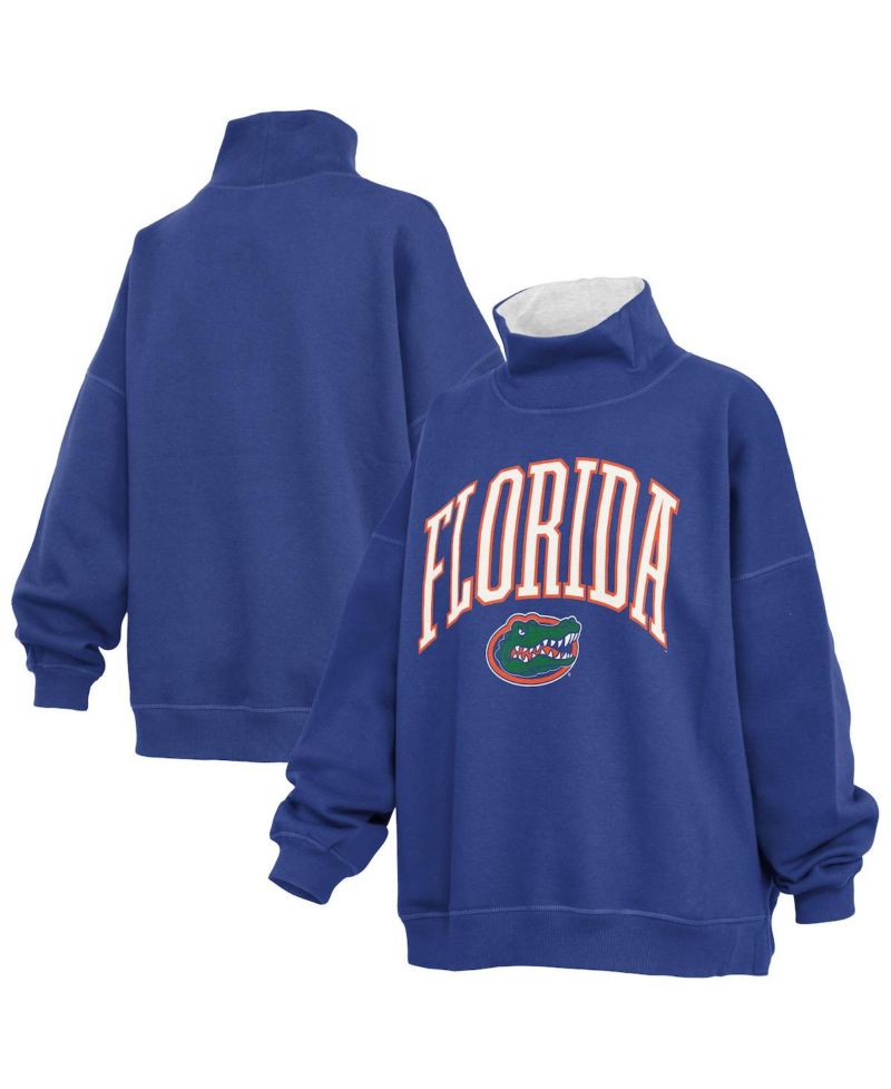 Women's Royal Florida Gators Oversized Mock Neck Sweatshirt