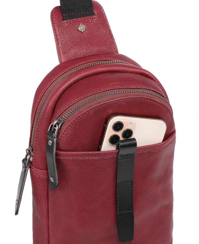 Sun-Wing Leather Sling Bag