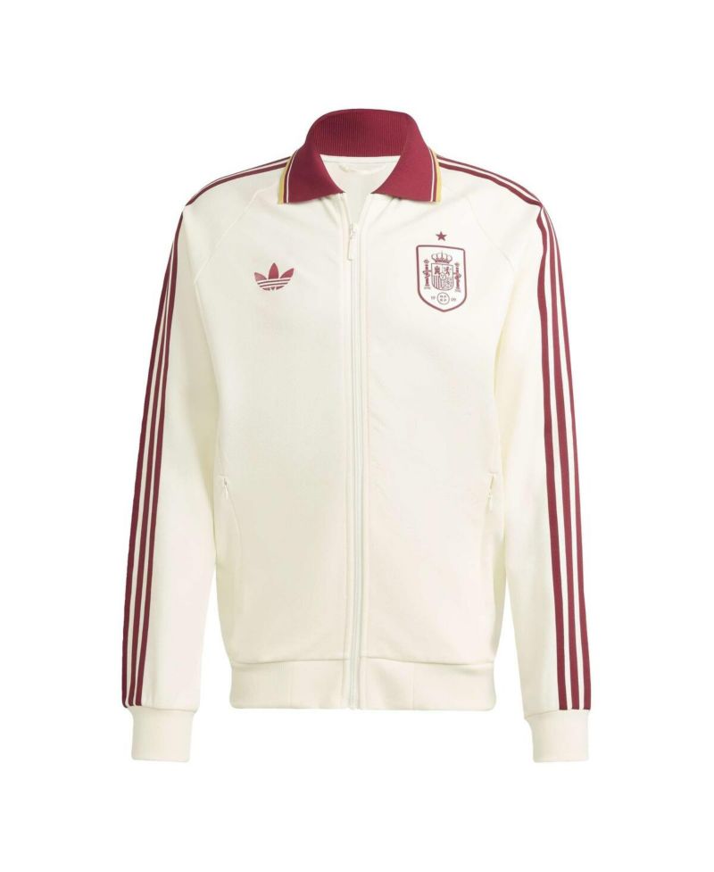 Men's White Spain National Team 2026 World Cup Anthem Full-Zip Jacket