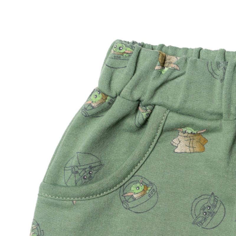 Toddler Boys The Mandalorian 2T -5T T-Shirt and French Terry Shorts Outfit Set